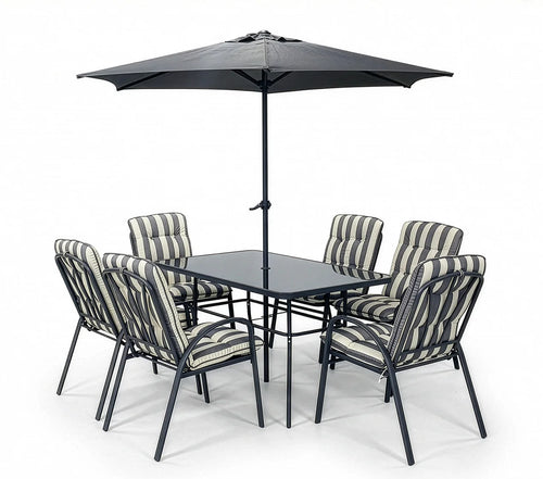 Set de Jardín Piave - Mesa + 6 Sillas