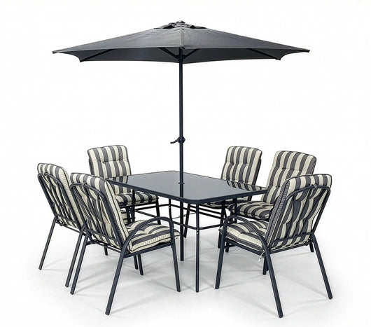 Set de Jardín Piave - Mesa + 6 Sillas