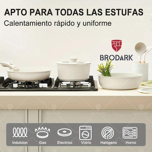 Batería De Cocina Juego De Sartenes 20 Piezas Ollas Y Sartenes