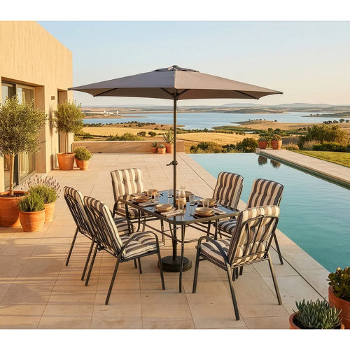 Set de Jardín Piave - Mesa + 6 Sillas